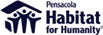 Pensacola Habitat for Humanity logo with stylized figures and a house graphic.