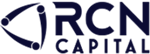 RCN Capital logo featuring stylized text and geometric design.