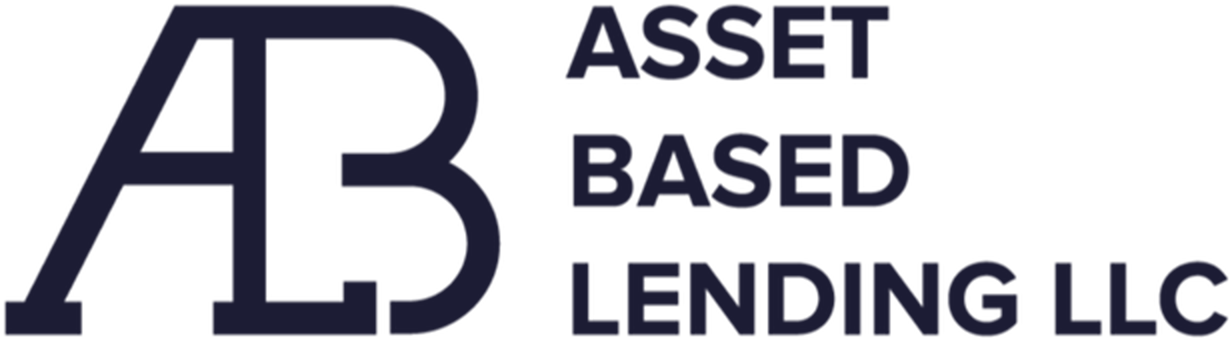 Logo of Asset Based Lending LLC, featuring stylized initials "ABL" on the left and the company name on the right in bold, navy blue letters.