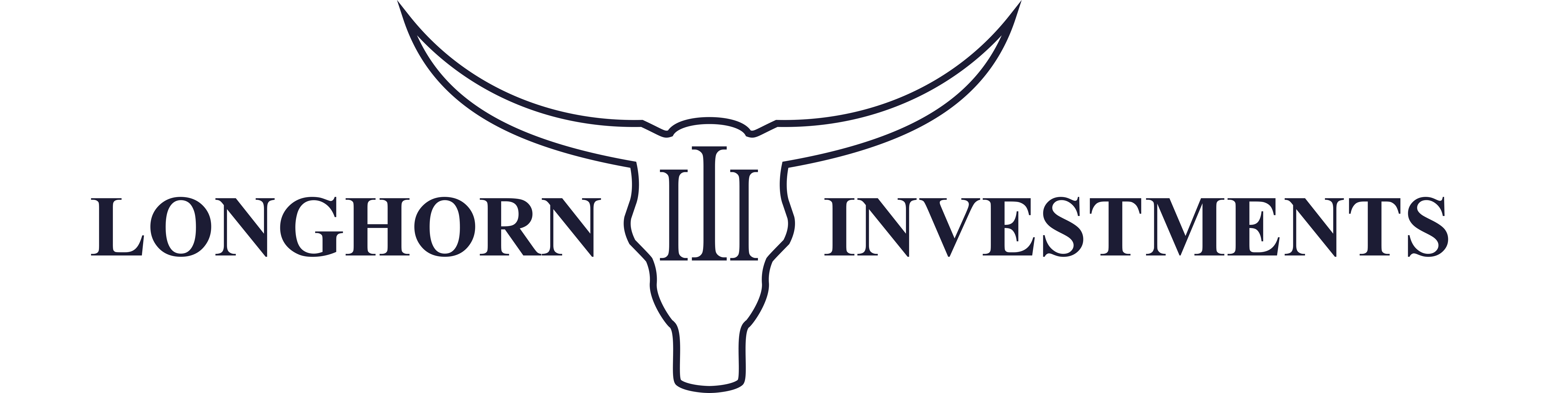 Logo of Longhorn Investments featuring a stylized bull head with long horns above the company name.